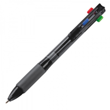 Logo trade promotional giveaway photo of: Plastic ballpen 4in1 NEAPEL